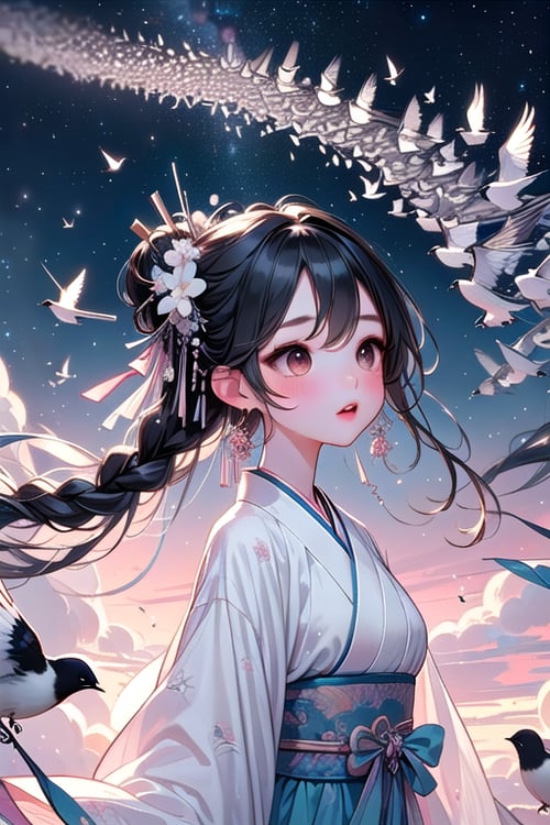 girl like magpie bridge by 鬼畫符 on Tensor.Art