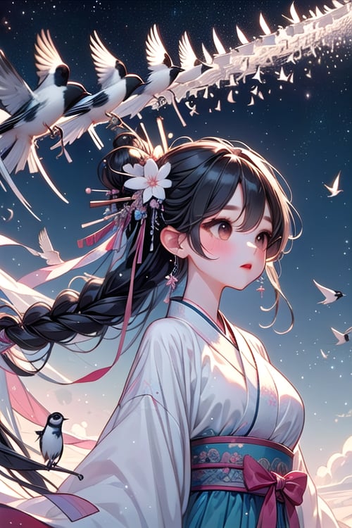 girl like magpie bridge by 鬼畫符 on Tensor.Art