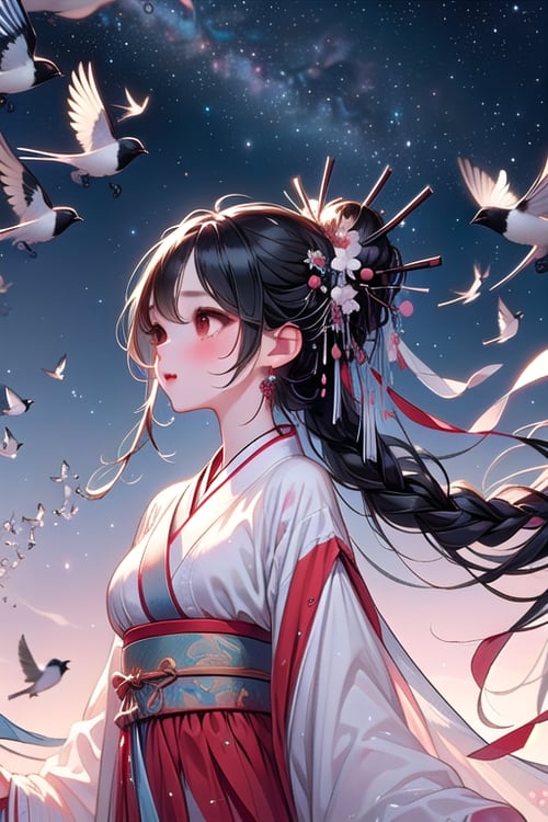 girl like magpie bridge by 鬼畫符 on Tensor.Art