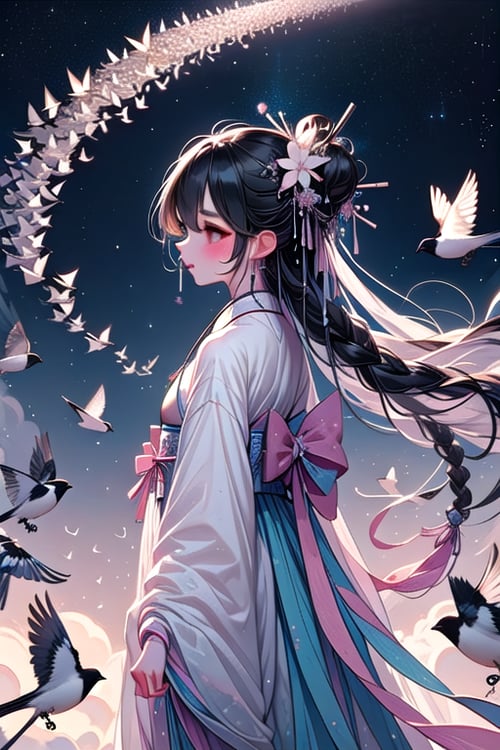girl like magpie bridge by 鬼畫符 on Tensor.Art
