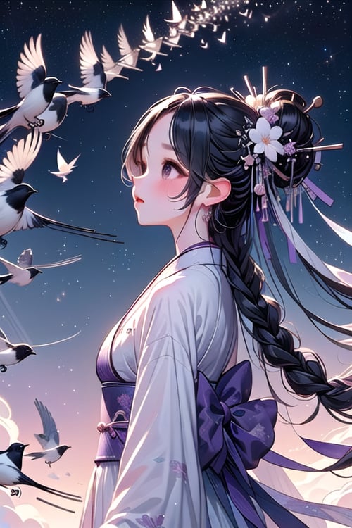 girl like magpie bridge by 鬼畫符 on Tensor.Art