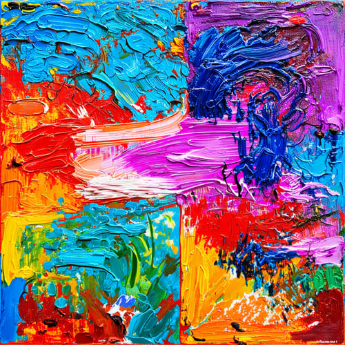 Textured Acrylic Painting by Cossa Universal on Tensor.Art