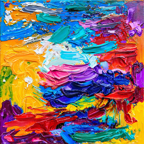 Textured Acrylic Painting by Cossa Universal on Tensor.Art