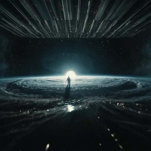 Tesseract from Interstellar film style XL (Hyper-cubic, grid-like structure) by EauDeNoire on Tensor.Art