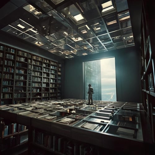Tesseract from Interstellar film style XL (Hyper-cubic, grid-like structure) by EauDeNoire on Tensor.Art