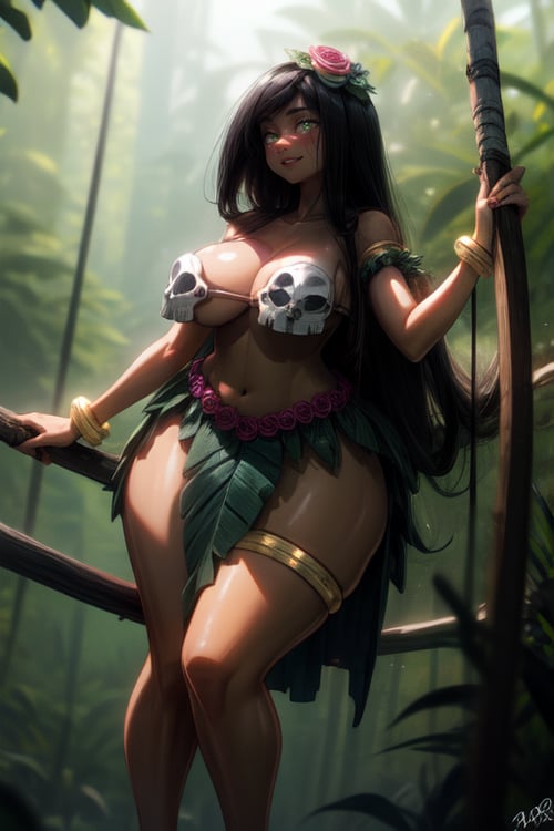 Hula Girl by Princess Of The Jungle Shiro on Tensor.Art