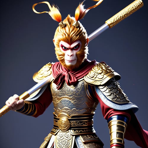 (黑猴不帅,大圣来也)Great Sage:Sun Wukong (Monkey King)更帅猴王 by Syman on Tensor.Art