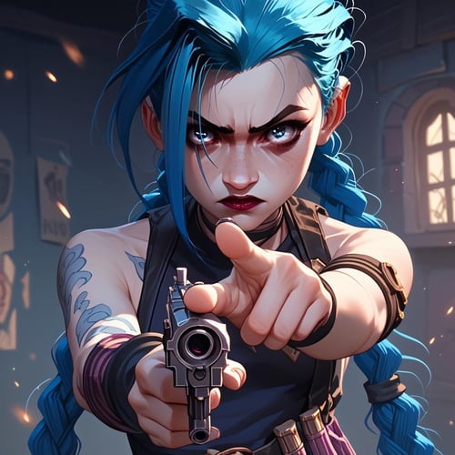 Jinx - Arcane League of Legends (PonyXL) by Tomorrowland on Tensor.Art