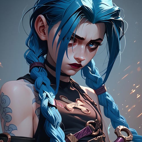 Jinx - Arcane League of Legends (PonyXL) by Tomorrowland on Tensor.Art