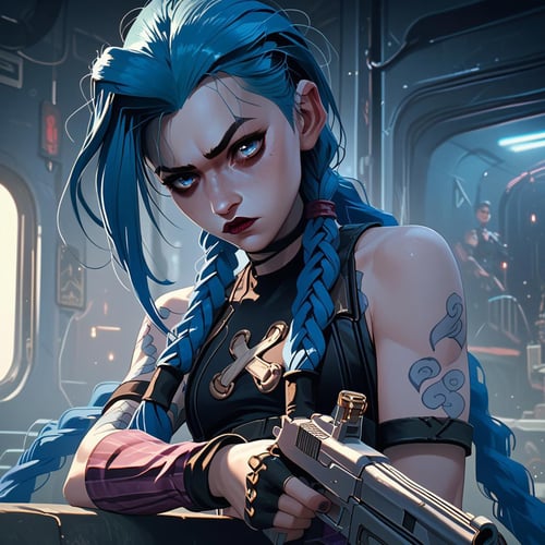 Jinx - Arcane League of Legends (PonyXL) by Tomorrowland on Tensor.Art
