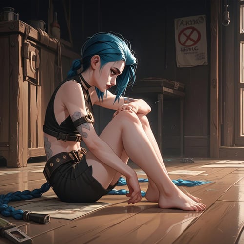 Jinx - Arcane League of Legends (PonyXL) by Tomorrowland on Tensor.Art
