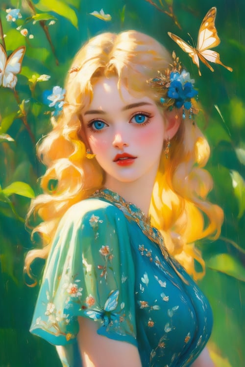 IMPRESSIONIST OIL PAINTING GIRL by APOLLONHY on Tensor.Art