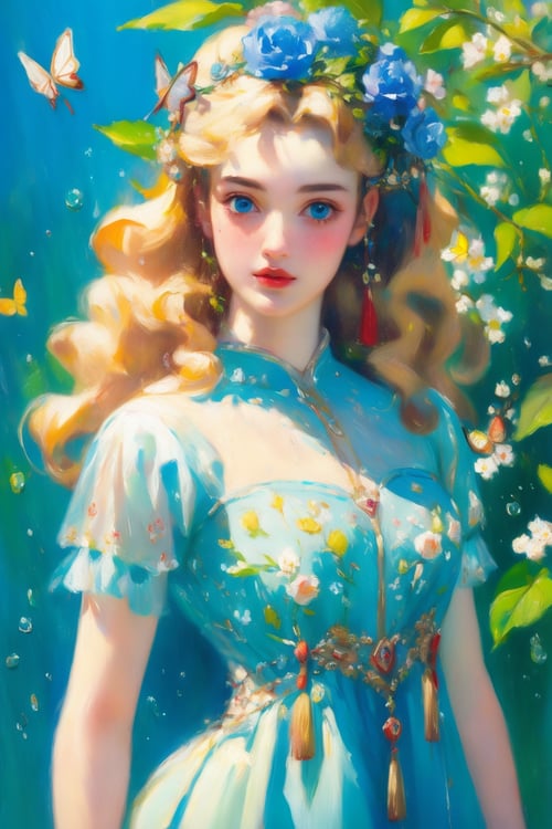IMPRESSIONIST OIL PAINTING GIRL by APOLLONHY on Tensor.Art