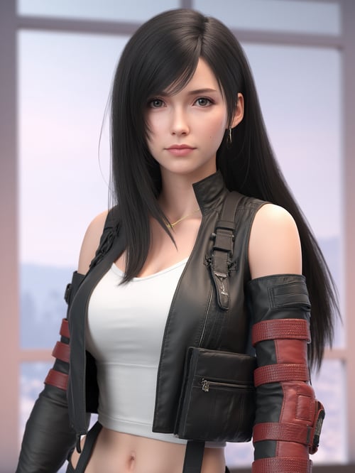 Ai蒂法Tifa|最终幻想|游戏女神|FLUX by OpenAI on Tensor.Art