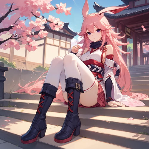 Yae Sakura [Gyakushinn Miko] - Honkai Impact 3rd [Pony] by Aesthetic on Tensor.Art