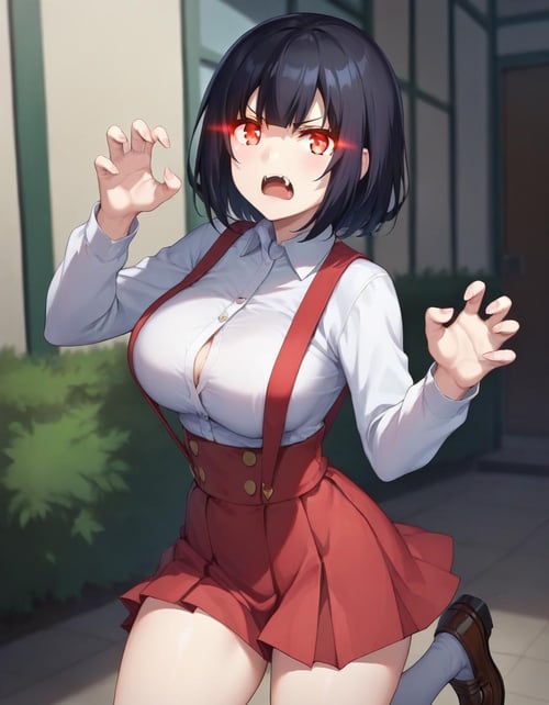 平木花子-厕所里的花子VS屈强退魔师（Hiraki Hanako-Toilet Hanako-san VS Strong Exorcist） by 皇爵東（King_Dong） on Tensor.Art