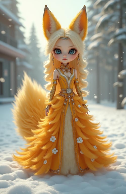 F.1- Nine-Tailed Fox-3D -九尾妖狐3D by 金钱之兄 on Tensor.Art