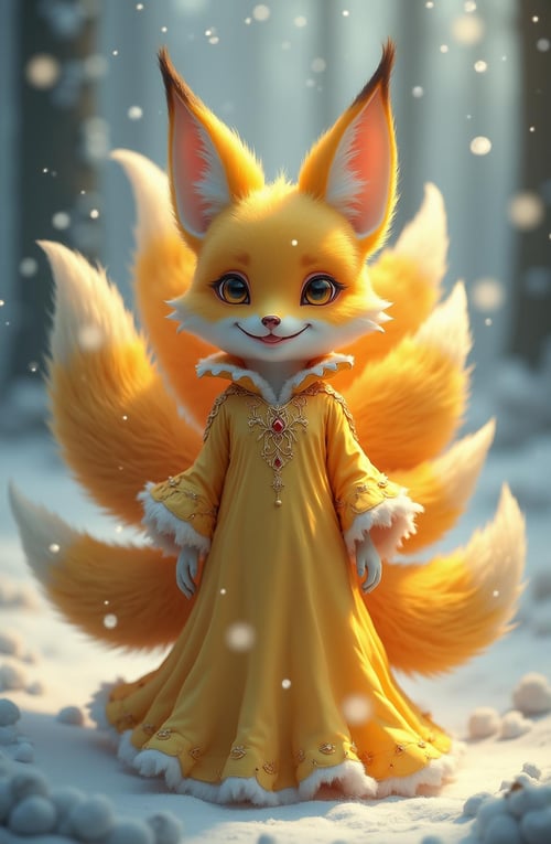 F.1- Nine-Tailed Fox-3D -九尾妖狐3D by 金钱之兄 on Tensor.Art