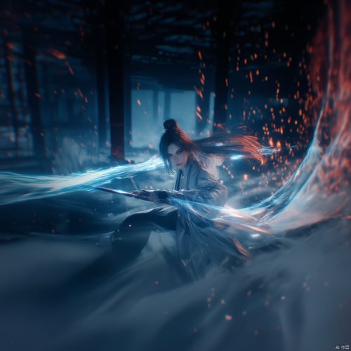 剑舞_flux by milk on Tensor.Art