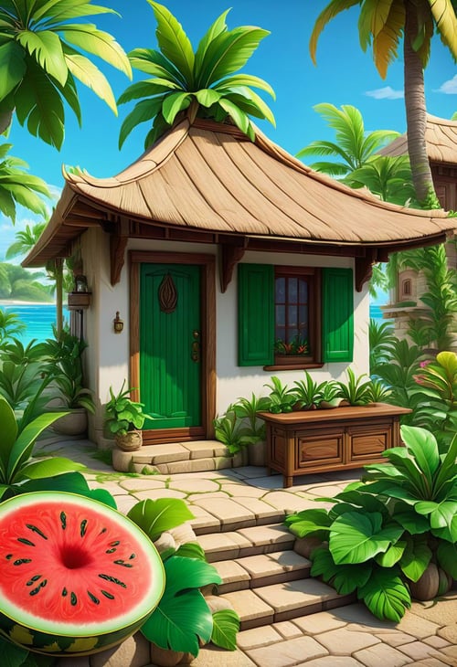 Tropical Buildings (Delfino Plaza, Super Mario Sunshine) [SDXL & SD1.5] by Citron Legacy on Tensor.Art