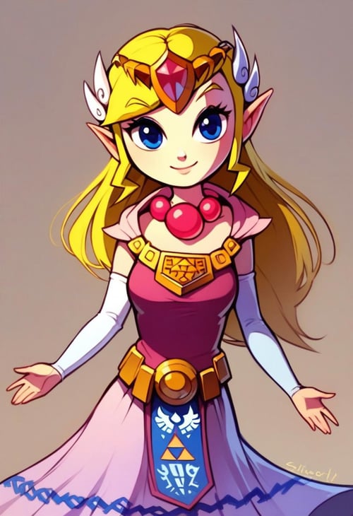 Toon Princess Zelda (The Legend Of Zelda: Wind Waker) [Pony & SD1.5] by Citron Legacy on Tensor.Art