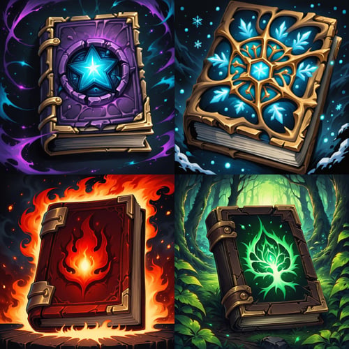 Grimoires & Books (Fantasy Game Asset) [SDXL & SD1.5] by Citron Legacy on Tensor.Art