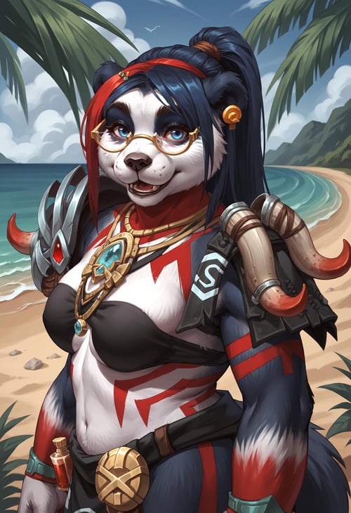 Zakiel, Pandaren Warlock (OC) - World of Warcraft [SDXL Pony] by interfusor on Tensor.Art