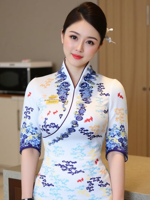 OA南航空姐制服|青花瓷旗袍|国风新中式|F.1 by OpenArtX on Tensor.Art