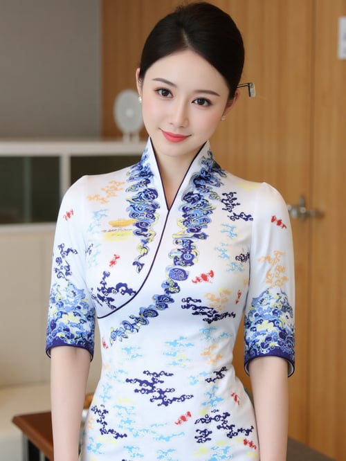 OA南航空姐制服|青花瓷旗袍|国风新中式|F.1 by OpenArtX on Tensor.Art