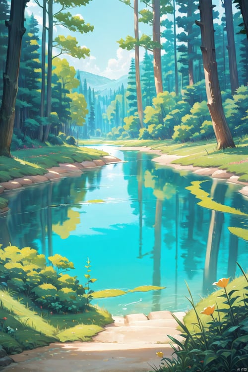 林中小溪-1 by 姿衫 on Tensor.Art