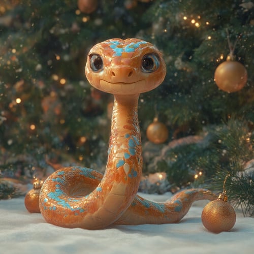 FLUX Cute Cartoon Snake 3D by LH by Jackie92 on Tensor.Art