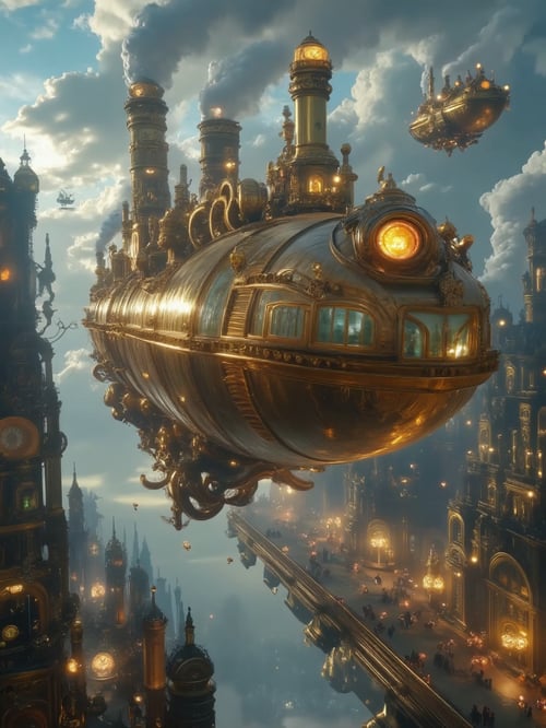 SteamDreams-Gears of Imagination by Nova on Tensor.Art