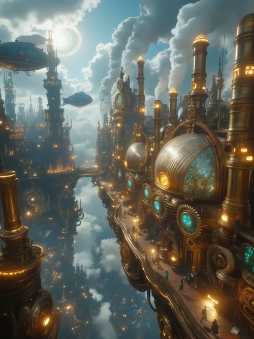 SteamDreams-Gears of Imagination by Nova on Tensor.Art