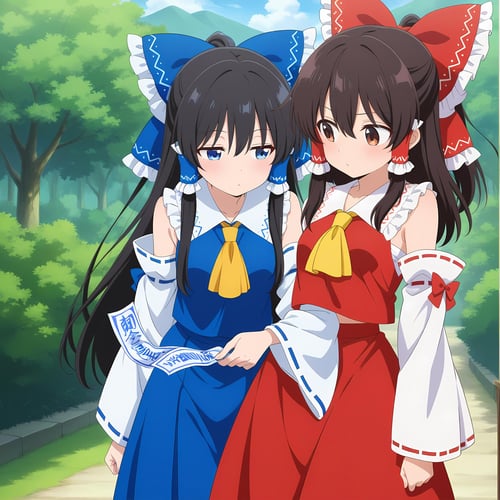 Hakurei Reimu & Blue Reimu (Touhou Project) by RDMPrompt on Tensor.Art