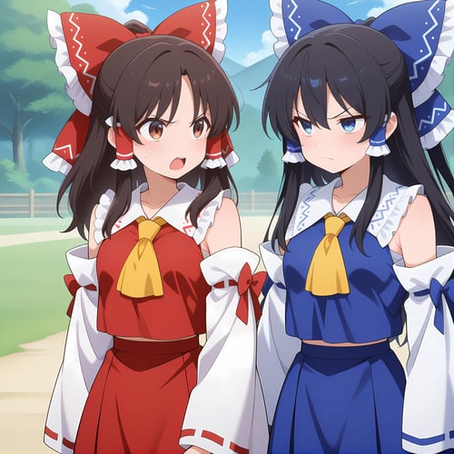 Hakurei Reimu & Blue Reimu (Touhou Project) by RDMPrompt on Tensor.Art