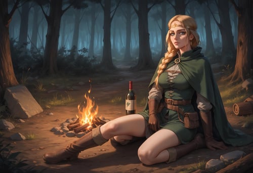 Maria Barring, Milva, (Witcher), Andrzej Sapkowski original character, PonyXL by NMackelie on Tensor.Art