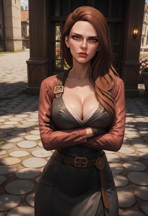 Adrianne Avenicci, blacksmith of Whiterun (Skyrim), LoRA, PonyXL by NMackelie on Tensor.Art