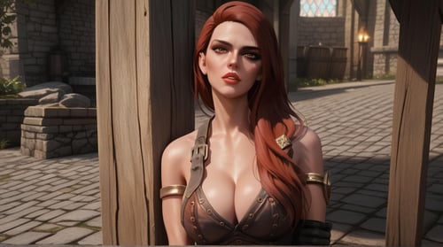 Adrianne Avenicci, blacksmith of Whiterun (Skyrim), LoRA, PonyXL by NMackelie on Tensor.Art