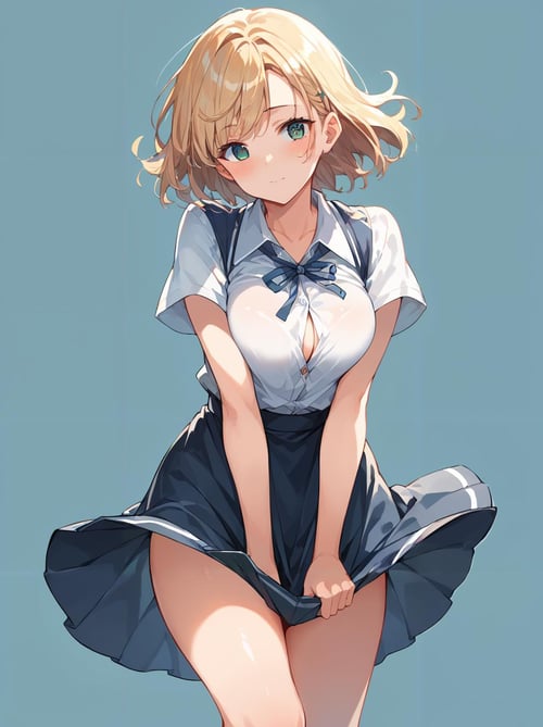 スカートを抑える/skirt tug(SD,XL,pony) by bolero537 on Tensor.Art