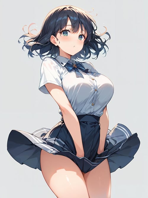 スカートを抑える/skirt tug(SD,XL,pony) by bolero537 on Tensor.Art