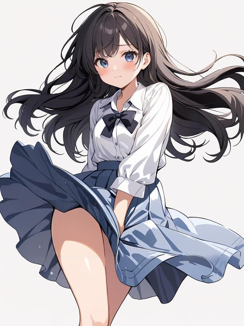 スカートを抑える/skirt tug(SD,XL,pony) by bolero537 on Tensor.Art