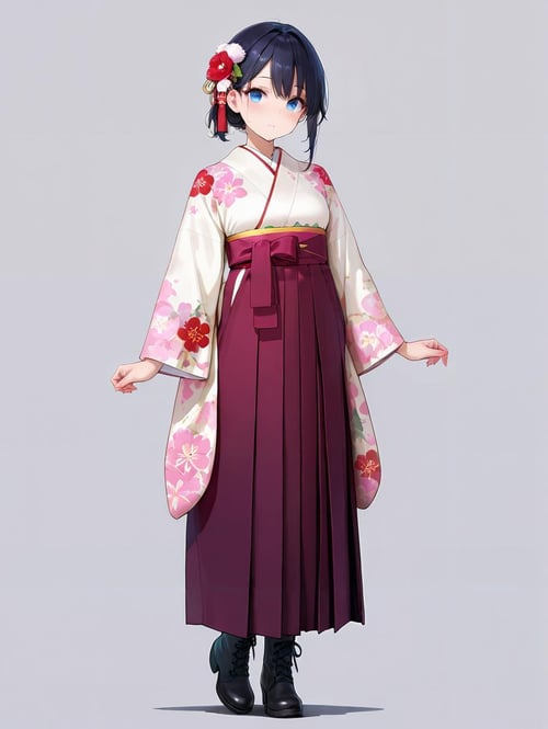 振袖と袴/furisode hakama(XL) by bolero537 on Tensor.Art