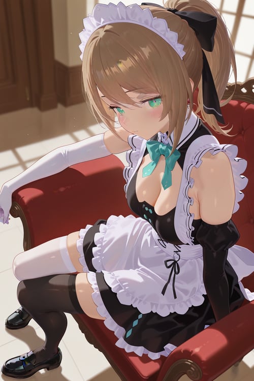 kurikoma komaru 栗駒こまる(あおぎり高校)メイド衣装_LoRA by ten on Tensor.Art