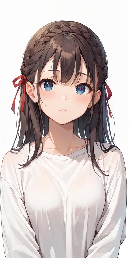 ハーフアップ/french braid by bolero537 on Tensor.Art