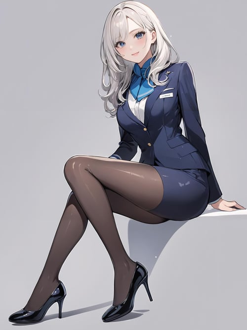 キャビンアテンダント/flight attendant(XL,ILL,pony) by bolero537 on Tensor.Art