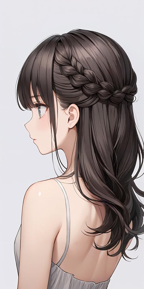 ハーフアップ/french braid by bolero537 on Tensor.Art