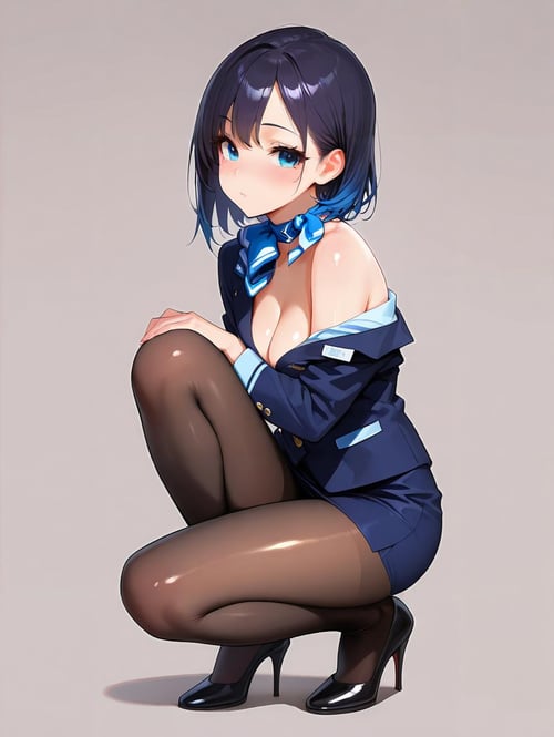 キャビンアテンダント/flight attendant(XL,ILL,pony) by bolero537 on Tensor.Art