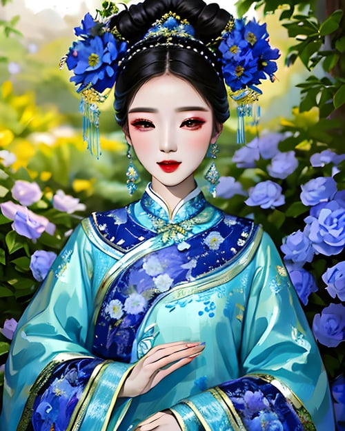 QingFashion - Qing Dynasty Women's Hairstyles and Clothing by KimiKoro on Tensor.Art