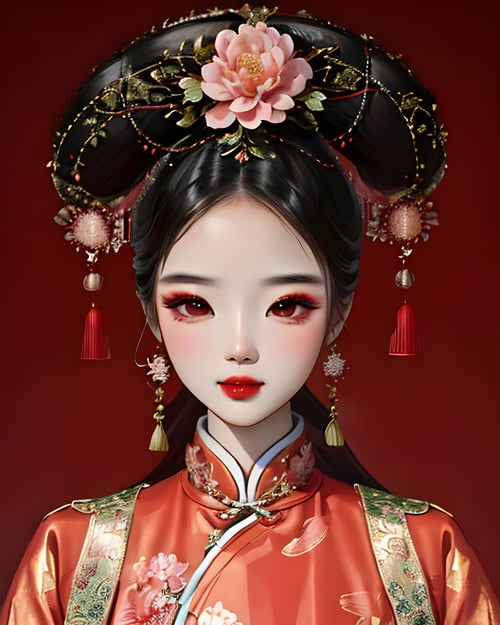 QingFashion - Qing Dynasty Women's Hairstyles and Clothing by KimiKoro on Tensor.Art