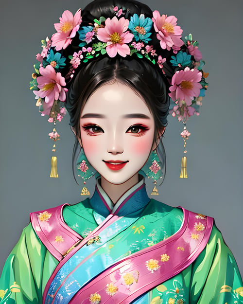 QingFashion - Qing Dynasty Women's Hairstyles and Clothing by KimiKoro on Tensor.Art